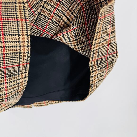 Vintage Evan-Picone Made in USA Plaid Pleated Skirt with Pockets Size 8 - Picture 6 of 8